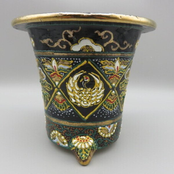 画像2: 万年青鉢　加茂黒 (2)