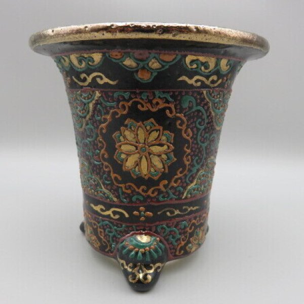 画像2: 万年青鉢　加茂黒 (2)